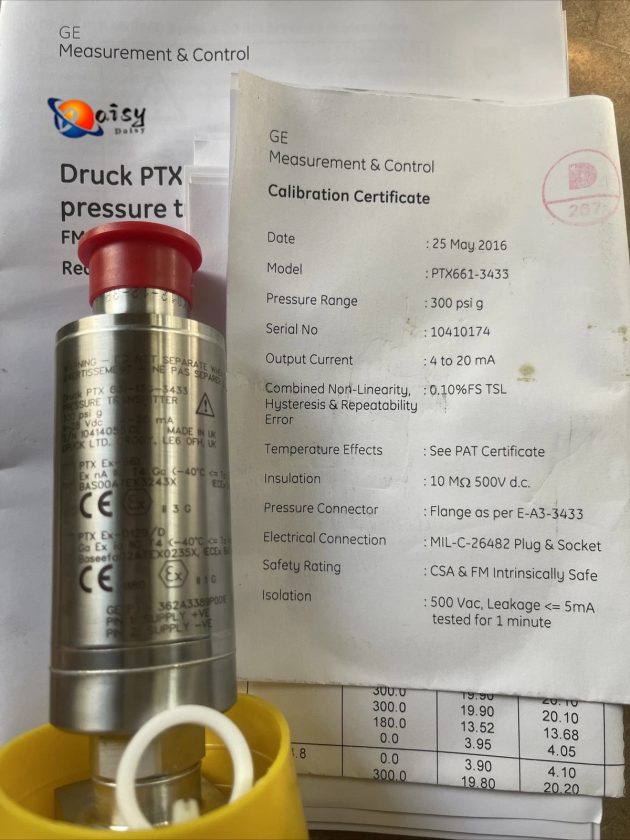 GE 362A3389P001 Pressure Sensor - Image 5