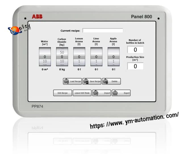 ABB PP875 3BSE092977R17 TFT Resistive Touch Operator Panel Panel 800 Series HMI - Image 3