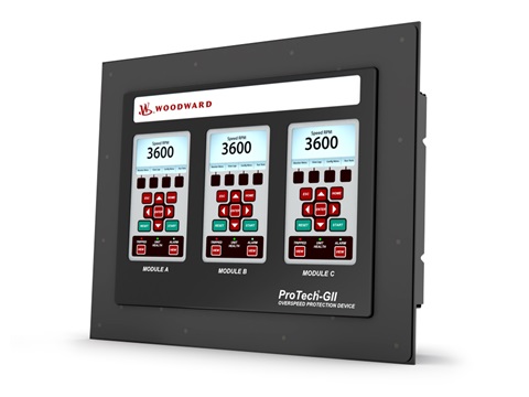 Woodward 8200‑1302 505D Digital Governor Integrated Turbine Control HMI - Image 3